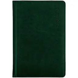 Щоденник Axent 2027 Classic Lux 145x210 мм слп/т темно-зелений (8844-27-5-A)