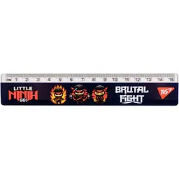 Линейка Yes 15 см Ninja Brutal Fight (370661)
