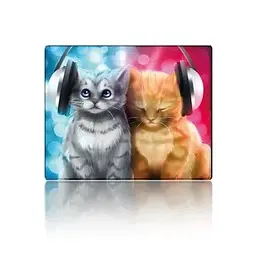 Килимок для мишки Voltronic Cats in headphones (YT-CAT31)