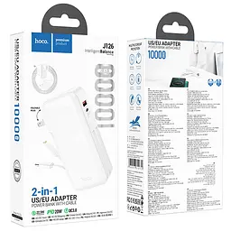 Портативний ЗП Power Bank Hoco J126 Travel 22.5W+PD20W 10000 mAh White - мініатюра 5