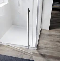 Душова кабіна без піддону Koer SR SC08-90x90x200-TR-01 прозоре скло Easy Clean 6 мм, хром KR5371, Універсальна, прозорий, хром - мініатюра 3