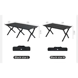 Складаний стіл Naturehike Star Jane T01 CNK2550JJ018, 119х60 см, вуглецева сталь, чорний - мініатюра 3