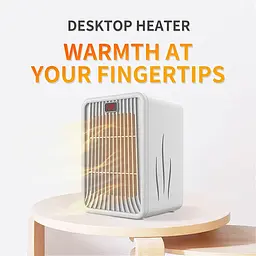 Настільний нагрівач Queta Ceramic Element - Цифровий контроль температури - мініатюра 2