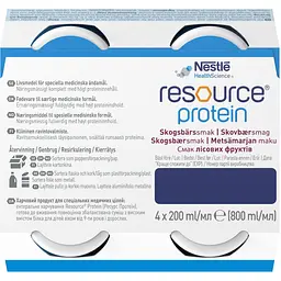 Готова молочна суміш Nestle Resource Protein Ресурс Протеїн, зі смаком лісових фруктів, 800 мл (4 шт. по 200 мл) - мініатюра 8