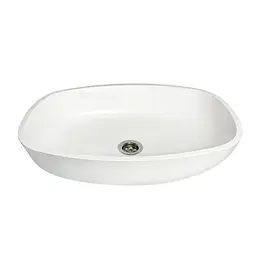 Умивальник накладний Adamant Amarant White 540x410x130мм, штучний камінь 54 см