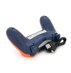 Геймпад джойстик DoubleShock Wireless PS4 Double Motor Vibration DUALSHOCK 4 Orange-Blue - мініатюра 4