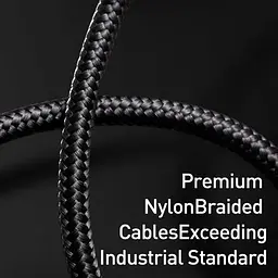 Кабель Baseus Display Fast Charging Cable USB to Type-C 66W 2m CASX020101 Black - мініатюра 7