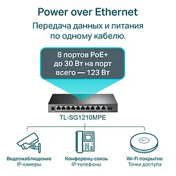 Комутатор TP-Link TL-SG1210MPE - мініатюра 5
