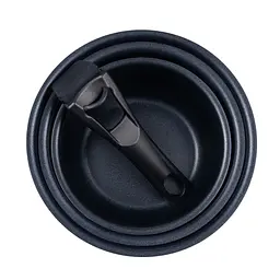 Набір ковшів з ручкою яка знімається Bergner Click & cook 4 предмети (BG-31608-BK) - мініатюра 3