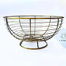 Ваза для фруктів Homax 24х24х12 см бронза (LF-2002287 ВА) - мініатюра 3