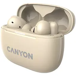 Навушники Canyon TWS-10 OnGo ANC ENC Beige (CNS-TWS10BG) - мініатюра 3