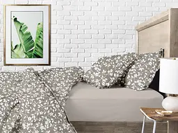 Комплект постільної білизни Cosas сімейний BEIGE FLOWERS 2 x 160 x 220 см (FlowersWhiteBeige_Quartz_160x2) - мініатюра 3