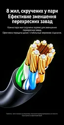 Мережевий кабель UGREEN NW122 3 м патч-корд Ethernet RJ45 штекер на RJ45 штекер Cat 6A до 10 Гбіт/с неекранований U/UTP круглий діаметром 2,8 мм жили з чистої міді позолочені контакти смуга частот 500 МГц чорний (70653) - мініатюра 5