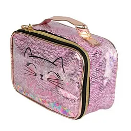 Дитяча косметичка з принтом "Кішка" Lukky T21398, 21x13x12 см - мініатюра 2