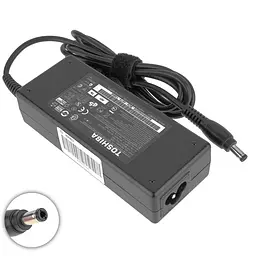 Блок живлення для ноутбука TOSHIBA 19V, 4.74A, 90W, 5.5x2.5мм, прямий роз'єм, black (без кабеля!) - мініатюра 2