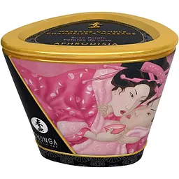 Масажна свічка Shunga Massage Candle троянда, 170 мл - мініатюра 3