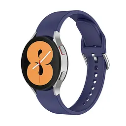 Ремінець для Samsung Galaxy Watch 5 40mm - синій ширина кріплення 20мм силікон Watchbands Galaxy OneLine (W41-9WB88705247) - мініатюра 2