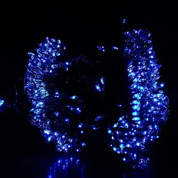 Гірлянда Кінський хвіст Мішура 1800 LED 20 ниток 3 м зелена, синій GarlandoPro D1800L3MGBL - мініатюра 6