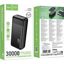 Зовнішній акумулятор Hoco J159B Essence 30000mAh 22.5W Black (673594) [166257] - мініатюра 6