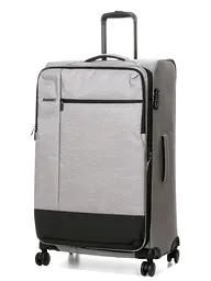 Валіза велика L тканинна Airtex 6659 79x48x32см 121л Срібна