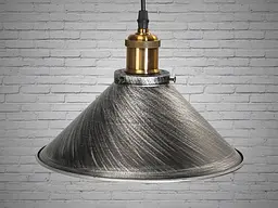 Світильник підвісний Diasha 6855-260-BK-SV Loft, E27, 40W, чорний метал, сучасний стиль, регульована висота, IP20 - мініатюра 2