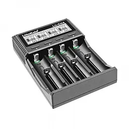 Зарядний пристрій для Liitokala Lii-CH4, 4 канали, Li-1.5/Ni-Mh/Li-ion/LiFePO4/Li-HiV, USB-C, LCD