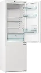 Холодильник з морозильною камерою Gorenje 177х55х54см 2 двері 180(68) л А+ FrostLess LED дисплей білий (RKI418FE0) - мініатюра 2