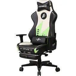 Геймерське крісло 1stPlayer Duke Black/White/Green [121648] - мініатюра 5