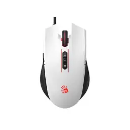 Миша Bloody ES7, Panda White, USB, оптична (сенсор PixArt), 100-6000 cpi, 15G, 45 IPS, RGB підсвічування, 8 програмованих кнопок, 1.8 м
