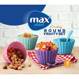 Набір пластикових закусочних тарілок Max Plast 3 шт. (0094) - мініатюра 2