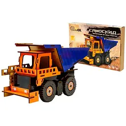 Дерев'яний 3D конструктор Самоскид PuzzleOk Puz-00920 96 деталей