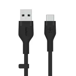 Кабель Belkin USB-A > USB-C заряджання/синхронізації 3м, 15Вт, Type-C, силіконовий з кліпсою, чорний teh0013621 - мініатюра 9