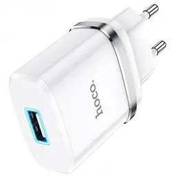 Зарядний пристрій 220 В 2 USB з кабелем 2.4 A USB - Micro USB Hoco N1 Speedy Білий - мініатюра 3