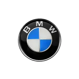 Емблема керма Bmw 45 мм Синьо-Біла з чорним ободом (OEM: 51148132375) - мініатюра 3