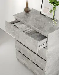 Комод в спальню MebelStar Нео 4Ш 80x43x98 см Бетон (MBS-1072) - мініатюра 3