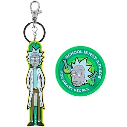 Набір бейдж на липучці та брелок-підвіска Kite Rick and Morty RM24-3010 - мініатюра 2