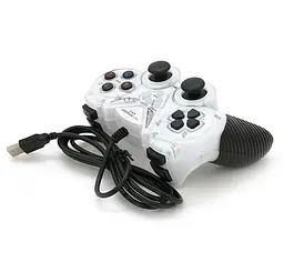 Геймпад джойстик Microkingdom 8600 DoubleShock USB White - мініатюра 4