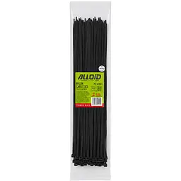 Хомут пластиковий Alloid 4.6х350 мм 100 шт. чорний (PC-46350 B) - мініатюра 3