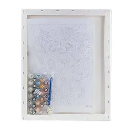 Набір для розпису по номерах "Цуценя йорка" 40*50 см, IDEA2-GX47707, ТМ "99IDEAS" - мініатюра 6