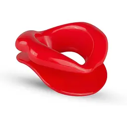 Силіконова капа-розширювач для рота у формі губ / капа-губи XOXO Blow Me A Kiss Mouth Gag - Red - мініатюра 3