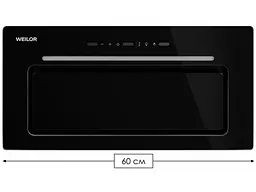 Витяжка вбудована WEILOR LUMINA WBG 68 BLACK - мініатюра 5
