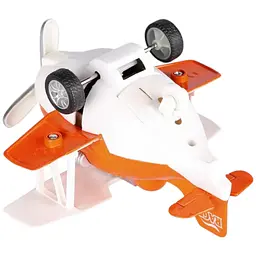 Літак металевий інерційний Same Toy Aircraft помаранчевий SY8013AUt-1 - мініатюра 2