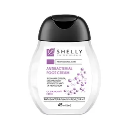 Антибактеріальний крем для ніг Shelly Professional Care Освіжаючий ефект, 45 мл