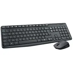 Комплект (клавіатура + миша) Logitech MK235 Wireless Combo Black UA (920-007931/920-007948) [34663] - мініатюра 1