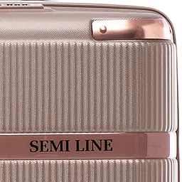 Валіза середня Semi Line 24 дюйми (M) дюйми (M) ABS-Plastic Champagne (T5668-3) - мініатюра 7