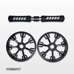 Ролик для пресу EasyFit BLM подвійний чорний - мініатюра 6