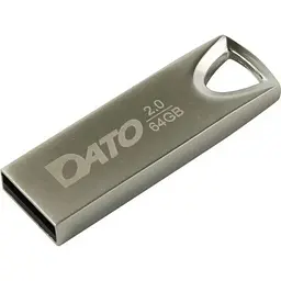 Флеш накопичувач USB 64Gb Dato DS7016 сріблястий USB 2.0 (DS70016-64G)