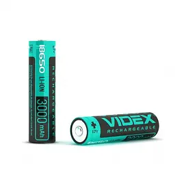 Акумулятор Videx Li-ion 18650 3000mAh 3,7V з захистом - мініатюра 2