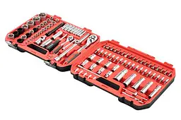 Набір автомобільного ручного інструменту Intertool ET-9110 1/4" x 1/2" у наборі 111 предметів RED - мініатюра 4