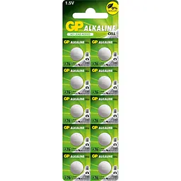 Батарейки GP ALKALINE Button Cell 1.5V A76F-U10 Лужні AG13, LR44 10 шт.